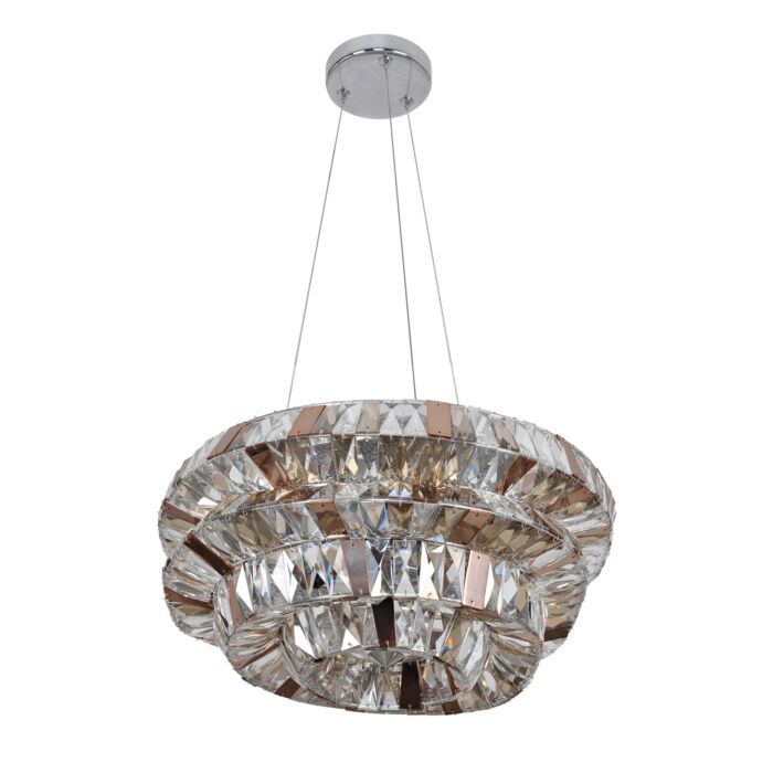 Allegri Gehry 6 Light Pendant Light in Chrome