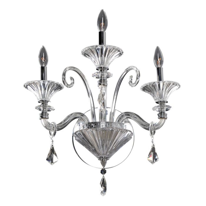 Allegri Chauvet 3 Light 23 Inch Wall Sconce in Chrome