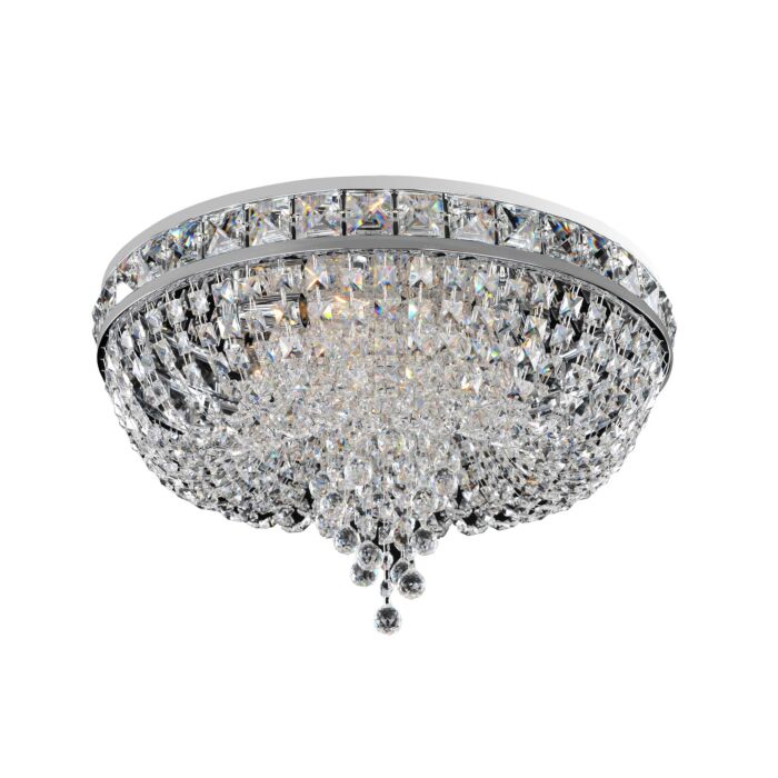 Allegri Cascata 4 Light Ceiling Light in Chrome