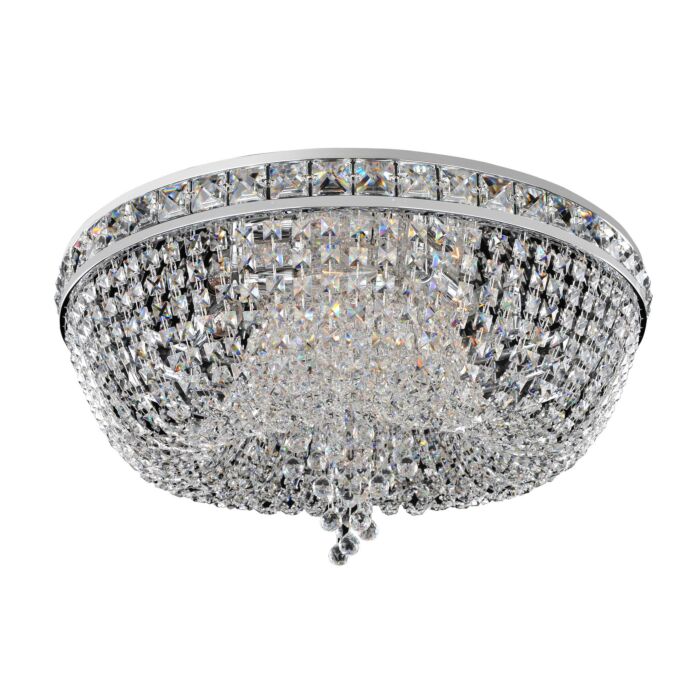 Allegri Cascata 6 Light Ceiling Light in Chrome