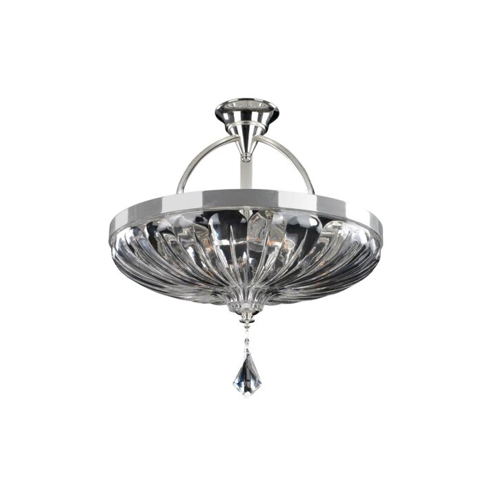 Allegri Orecchini 6 Light Ceiling Light in Two Tone Silver
