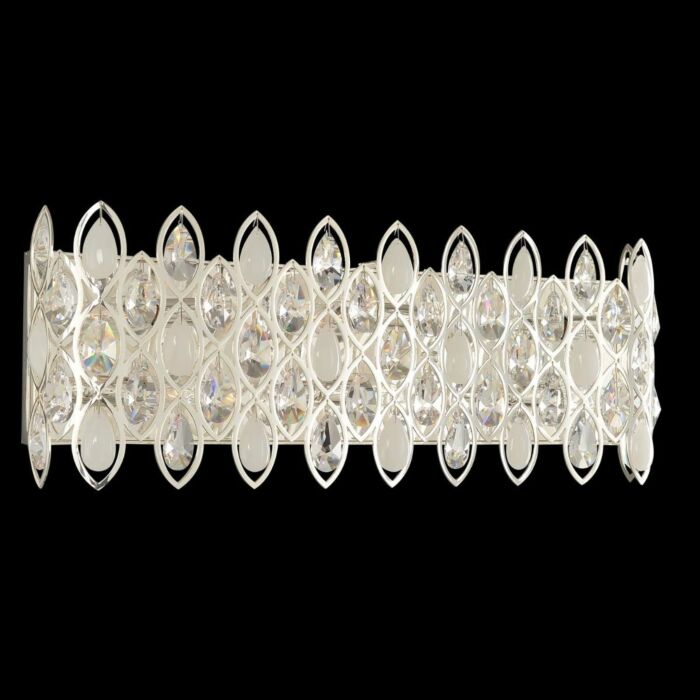 Allegri Prive 6 Light 25 Inch Bathroom Vanity Light in Silver