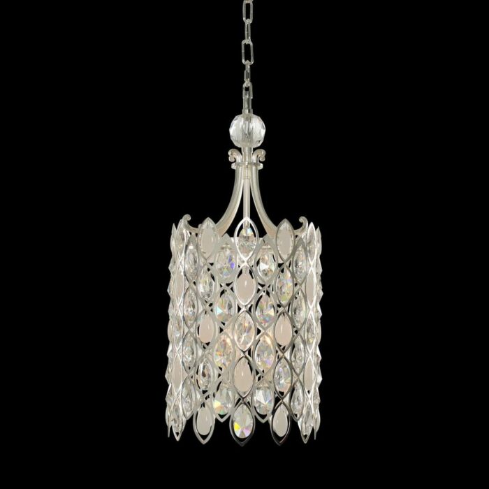 Allegri Prive 3 Light Pendant Light in Two Tone Silver