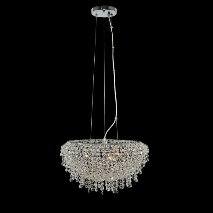 Allegri Voltare 3 Light Pendant Light in Chrome