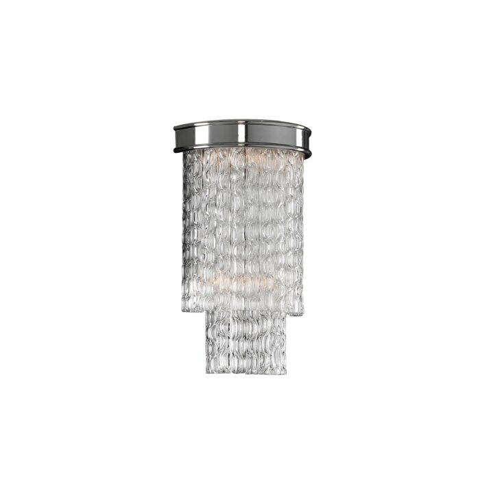 Allegri Savena 2 Light 14 Inch Wall Sconce in Chrome