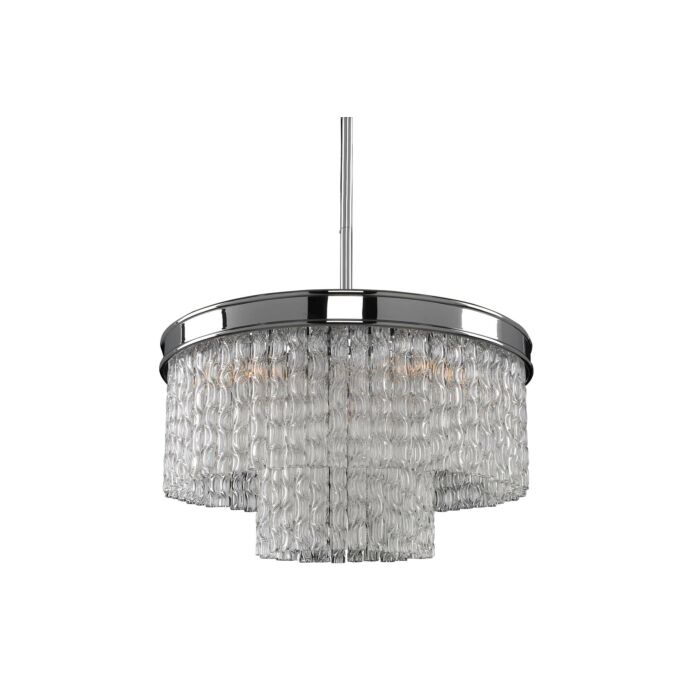Allegri Savena 5 Light Pendant Light in Chrome