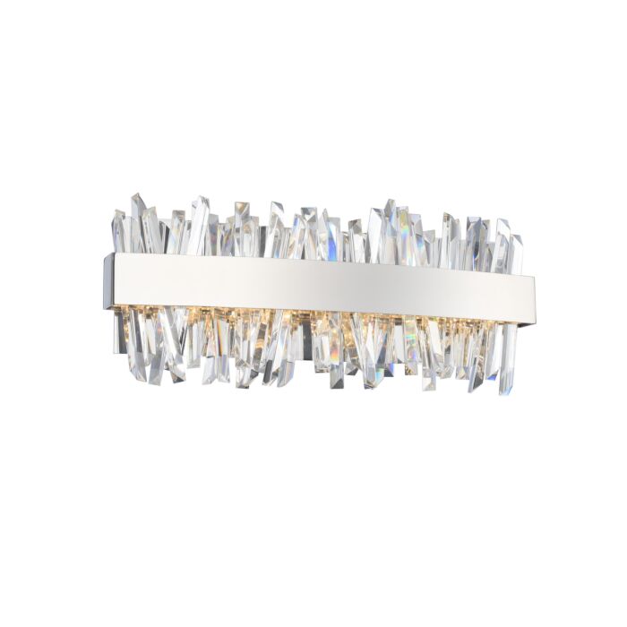 Allegri Glacier 18 Inch Bathroom Vanity Light in Chrome