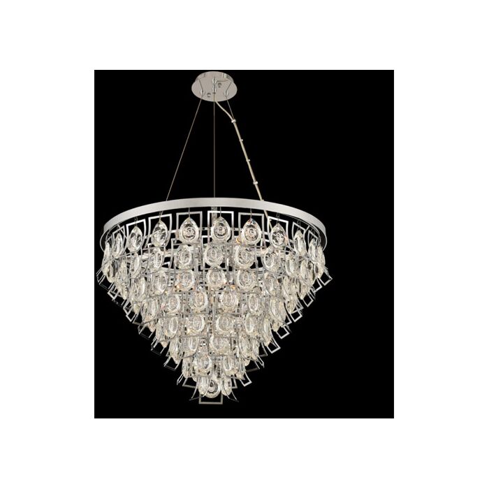 Allegri Carmella 9 Light Pendant Light in Brushed Brass