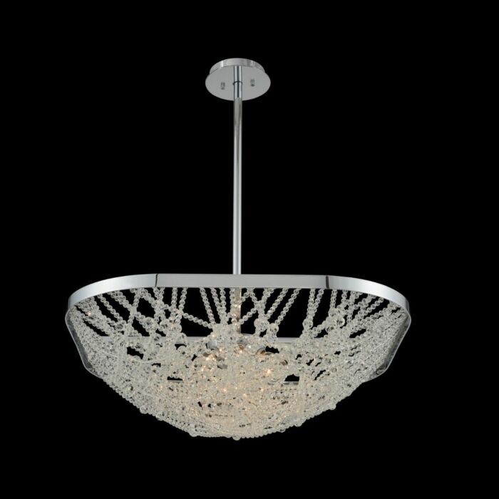 Allegri Lana 6 Light 26 Inch Pendant Light in Chrome