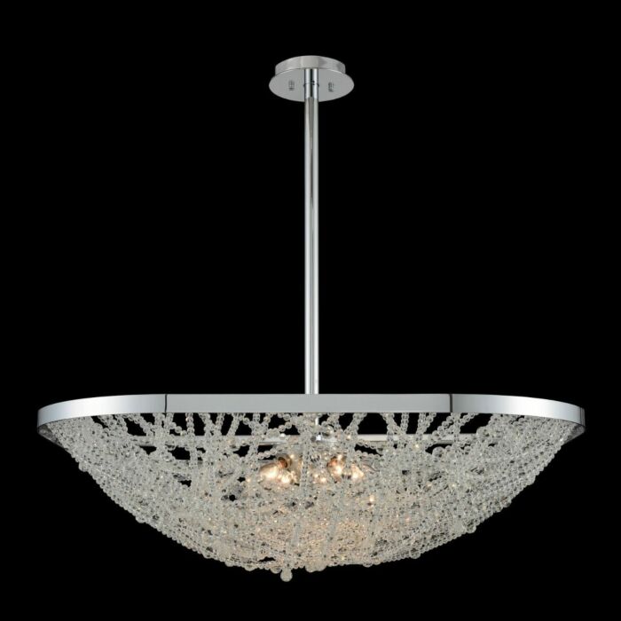 Allegri Lana 8 Light 32 Inch Pendant Light in Chrome