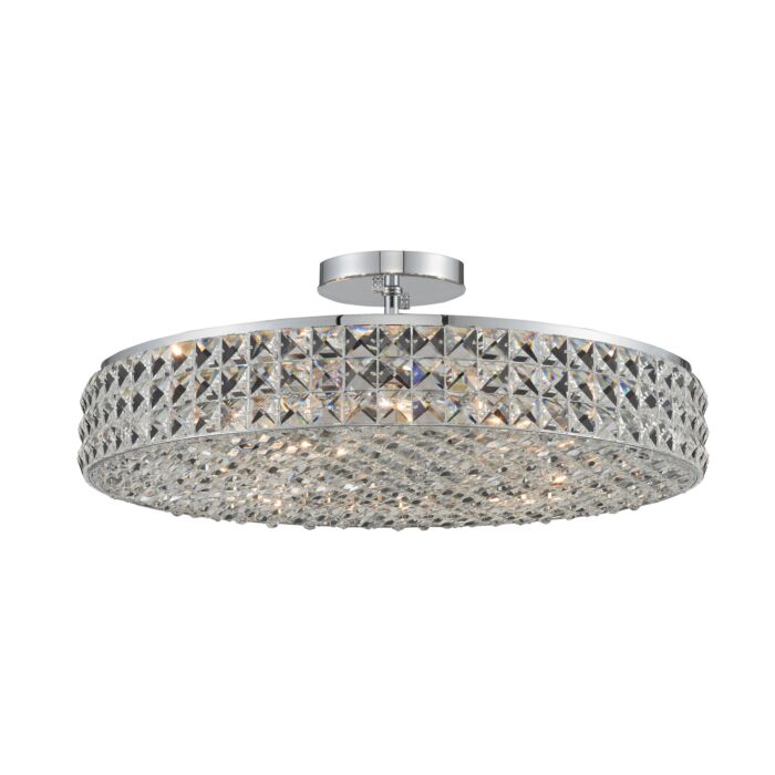 Allegri Loro 8 Light Ceiling Light in Chrome