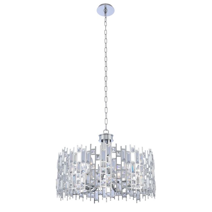Allegri Fonseca 6 Light Pendant Light in Chrome