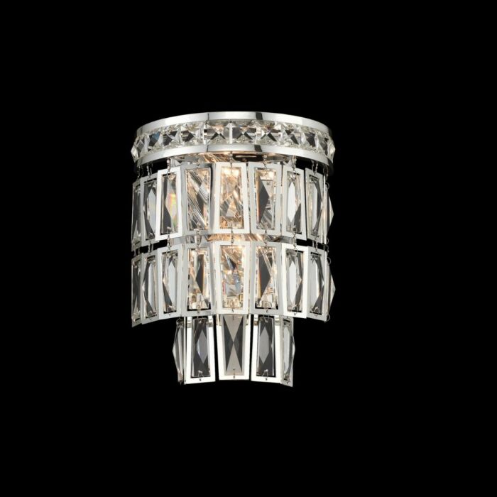 Allegri Kasturi 2 Light 9 Inch Wall Sconce in Silver