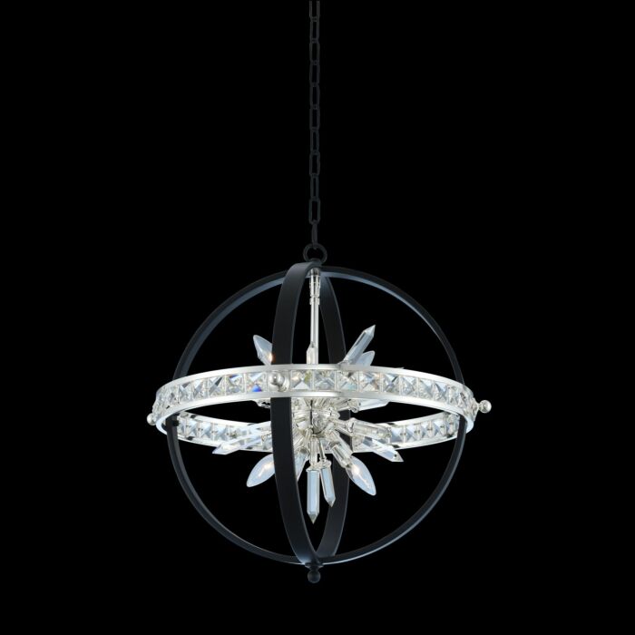 Allegri Angelo 6 Light Pendant Light in Polished Silver
