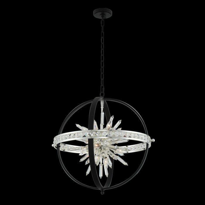 Allegri Angelo 10 Light Pendant Light in Polished Silver
