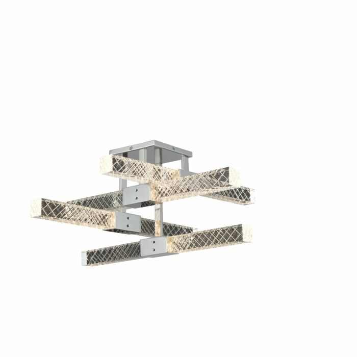 Allegri Apollo 25 Inch Ceiling Light in Brushed Champagne Gold