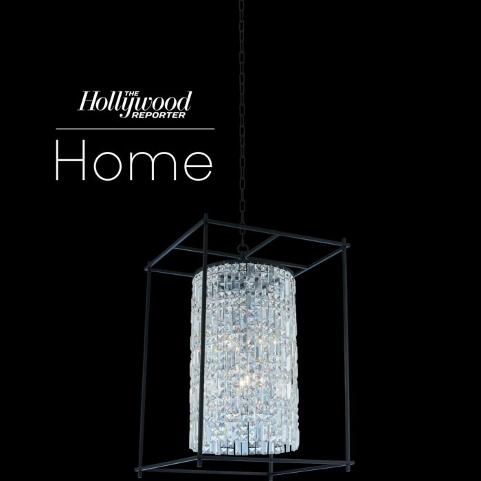 Allegri Joni 6 Light 21 Inch Pendant Light in Matte Black