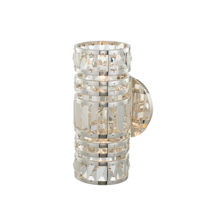 Allegri Strato 2 Light Wall Sconce in Polished Silver