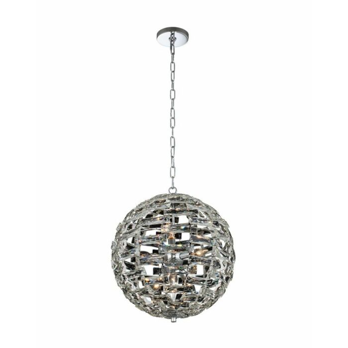 Allegri Alta 9 Light Contemporary Chandelier in Polished Chrome