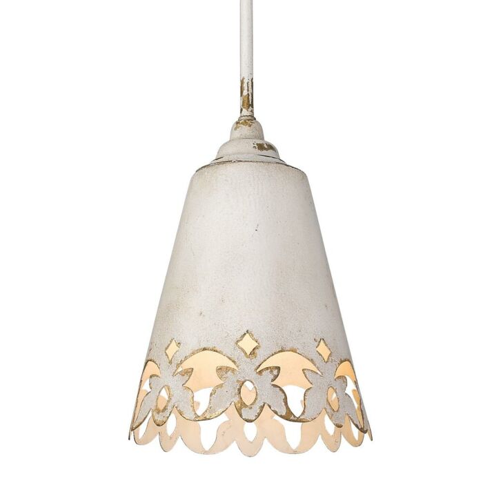 Golden Eloise Pendant Light in Antique Ivory