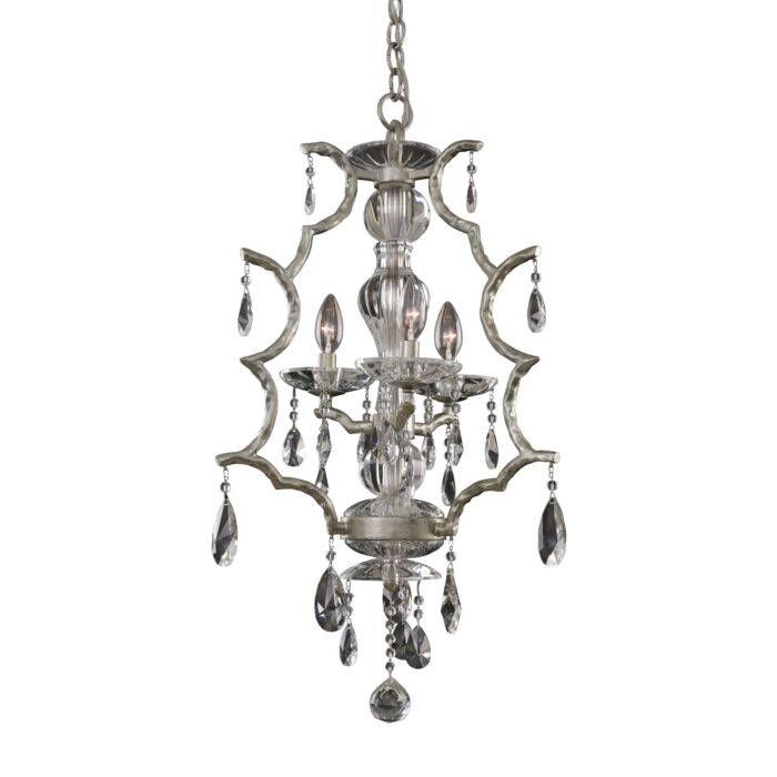 Allegri Shorecrest 3 Light Transitional Chandelier in Sliver Dollar