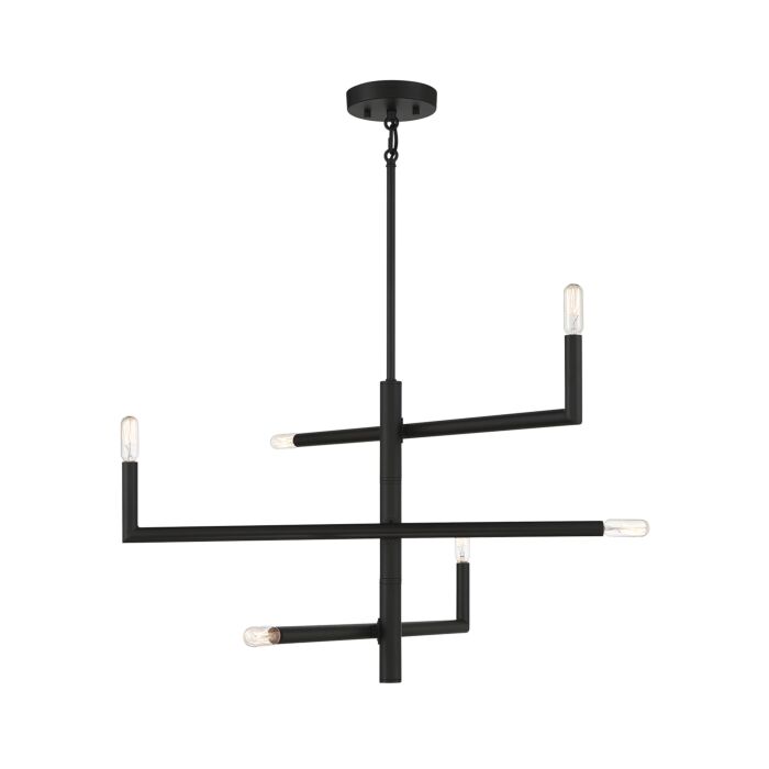 Savoy House Cristofer 6 Light Chandelier in Matte Black