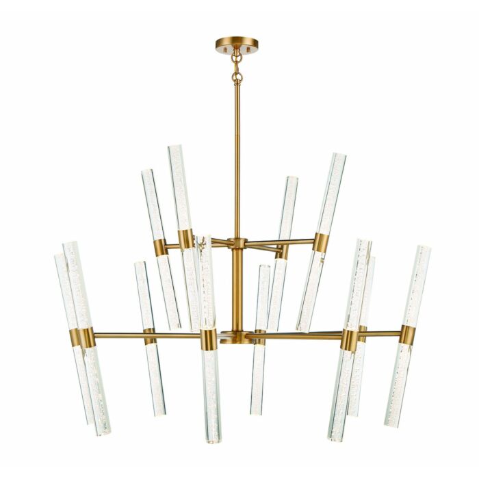 Savoy House Arlon 24 Light LED Chandelier in Warm Brass