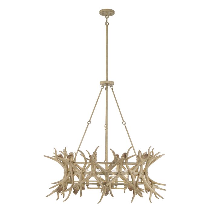 Savoy House Daniels 8 Light Chandelier in Natural Antler