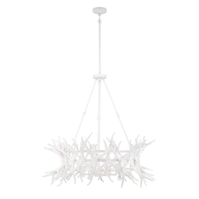 Savoy House Daniels 8 Light Chandelier in Matte White