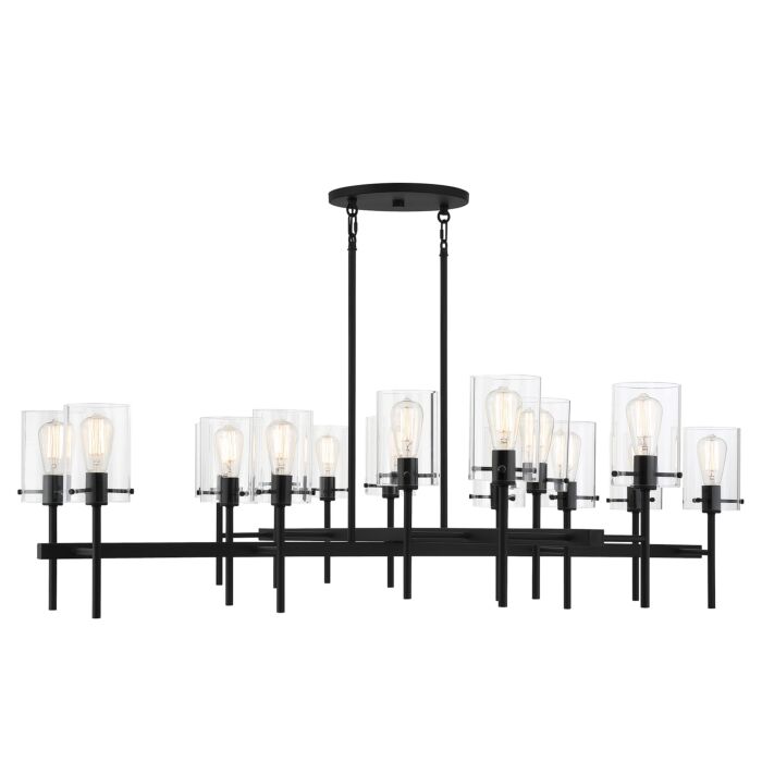 Savoy House Vista 16 Light Chandelier in Matte Black