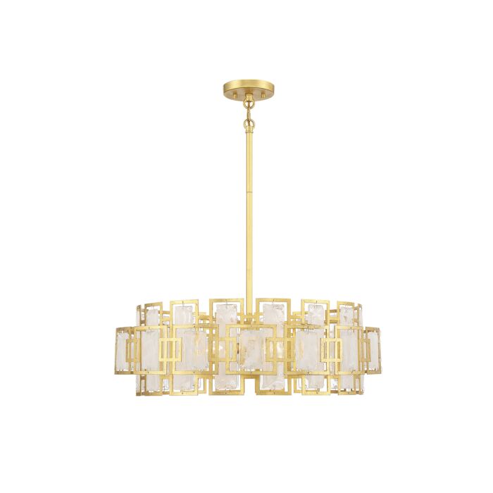 Savoy House Portia 5 Light Chandelier in True Gold
