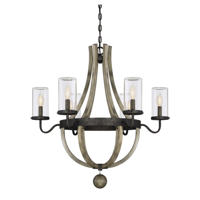 Savoy House Eden 6 Light Outdoor Chandelier in Weathervane