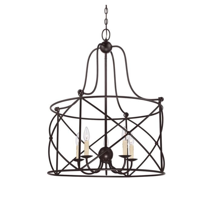 Savoy House Seneca 5 Light Pendant in English Bronze