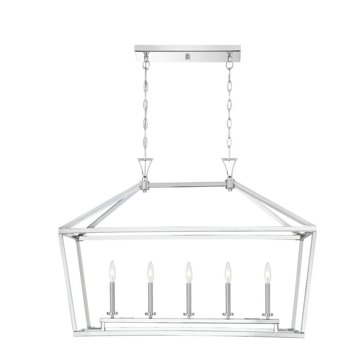 Five Light Linear Chandelier by Savoy House
