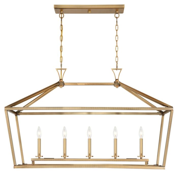 Five Light Linear Chandelier by Savoy House