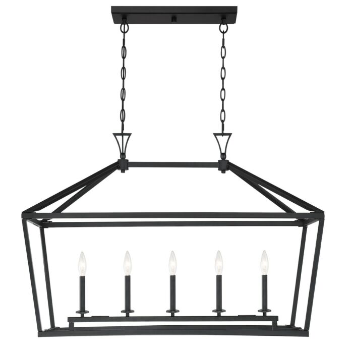 Five Light Linear Chandelier by Savoy House
