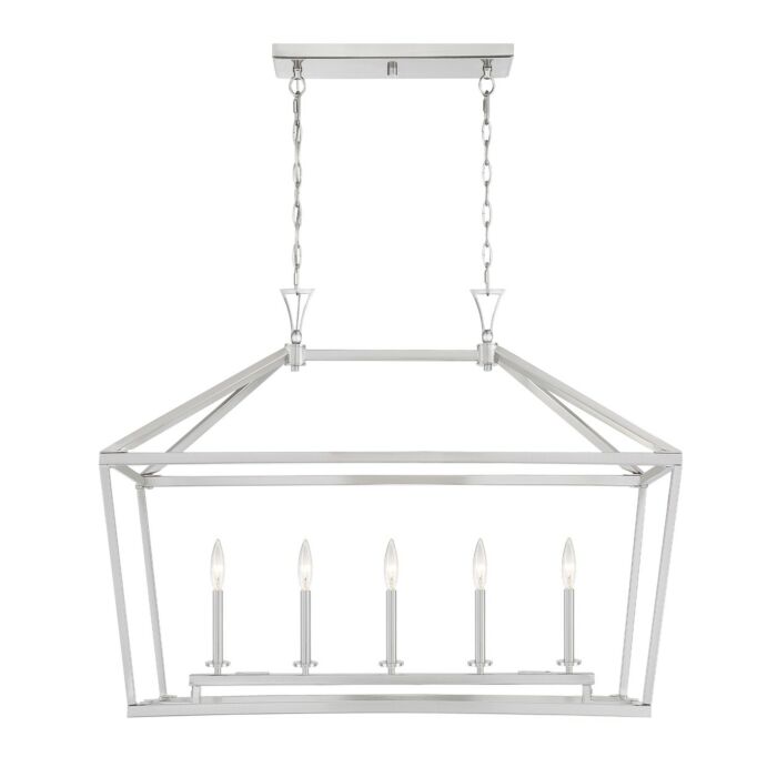 Five Light Linear Chandelier by Savoy House