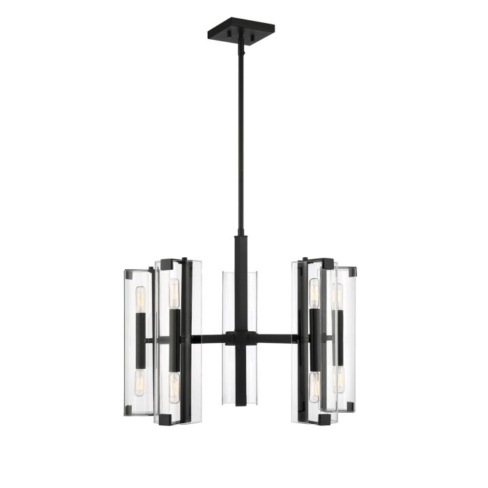 Savoy House Winfield 10 Light Chandelier in Matte Black