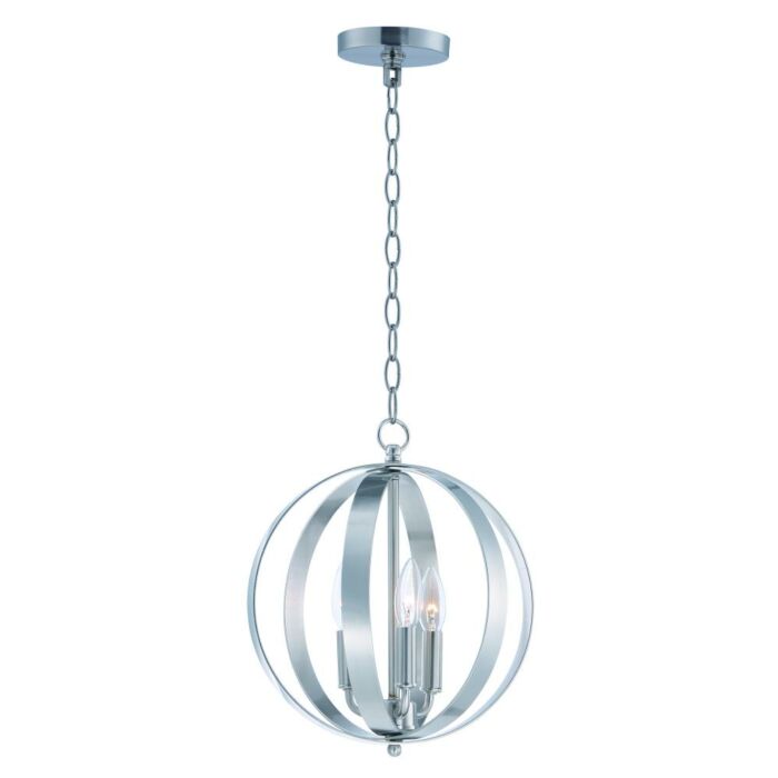Maxim Lighting Provident 3 Light 3 Light Single Pendant in Satin Nickel