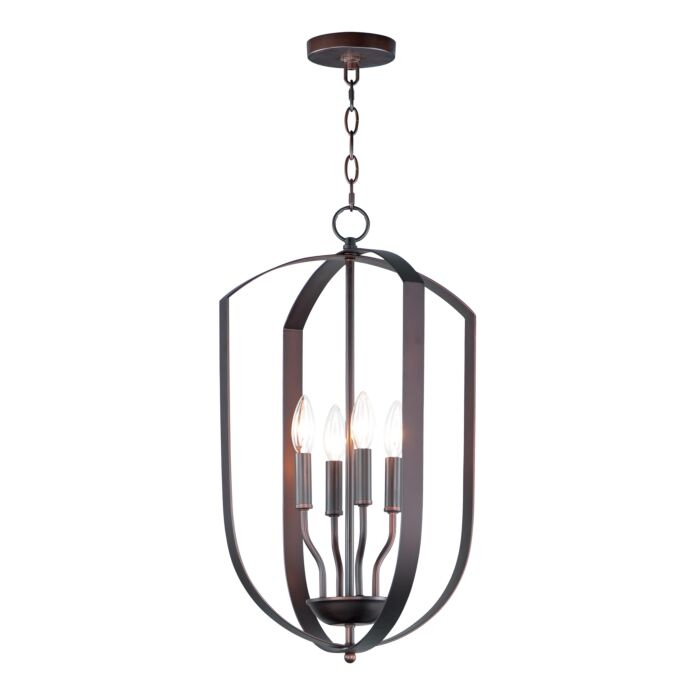 Maxim Provident 4 Light Transitional Chandelier in Oil Rubbed Bronze