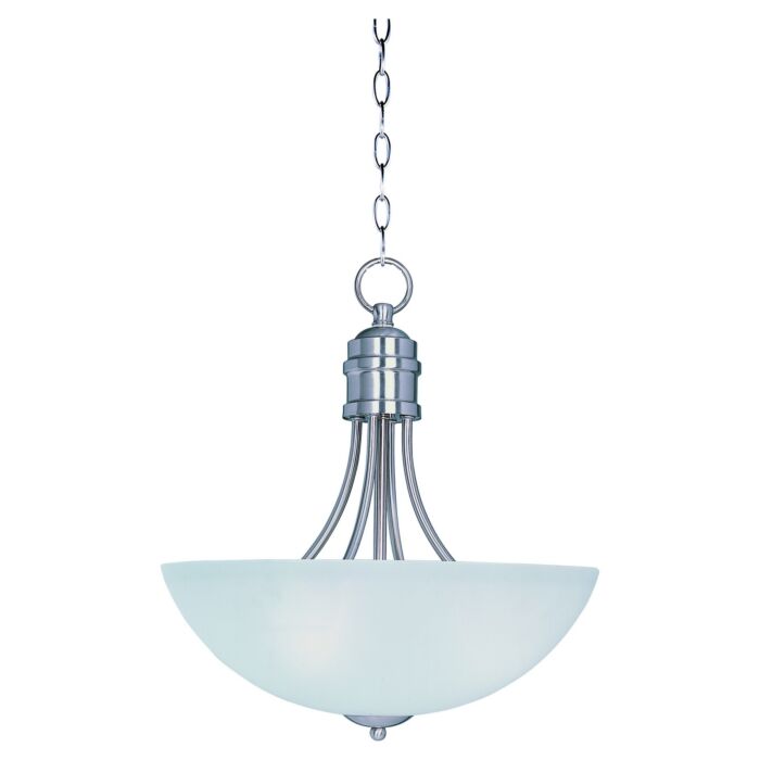 Maxim Lighting Logan 3 Light Bowl Pendant in Satin Nickel