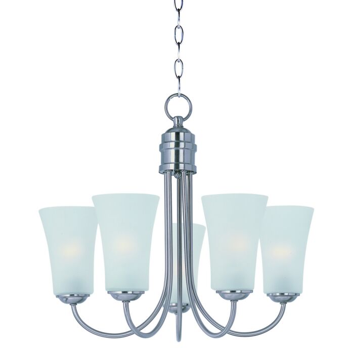 Maxim Lighting Logan 5 Light Chandelier in Satin Nickel