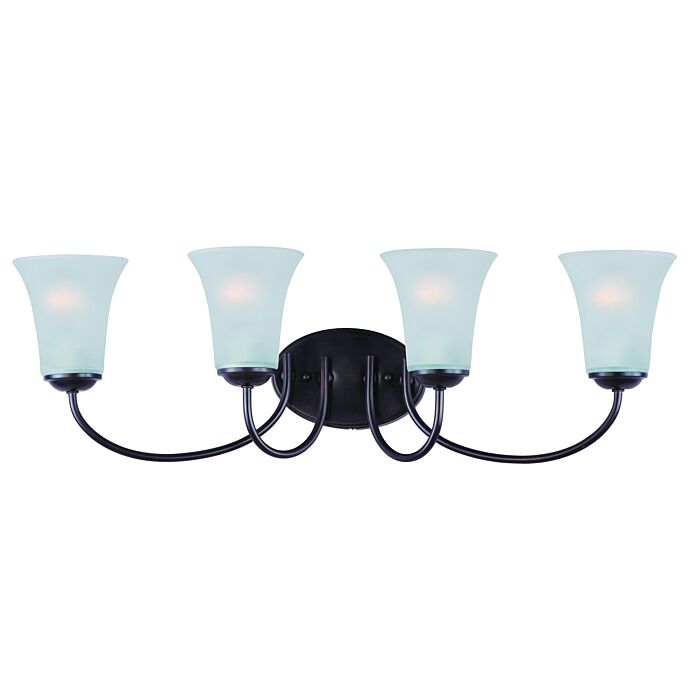 Maxim Lighting Logan 4 Light Bathroom Vanity Light, Oil Rubbed Bronze