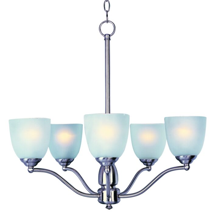Maxim Lighting Stefan 5 Light Chandelier in Satin Nickel