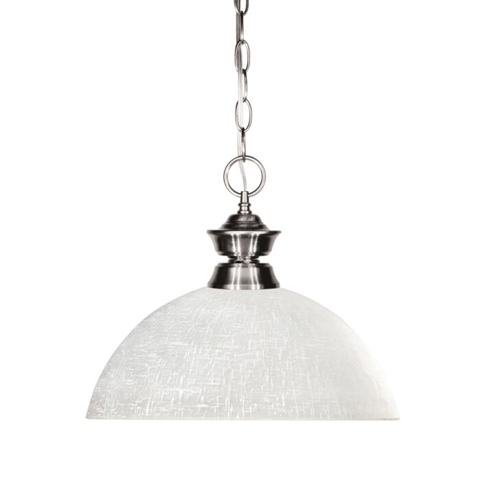 Z Lite Shark 1 Light Pendant Light In Brushed Nickel