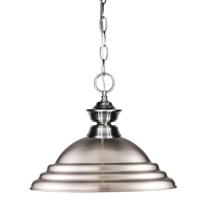 Z Lite Pendant Lights 1 Light Pendant Light In Brushed Nickel