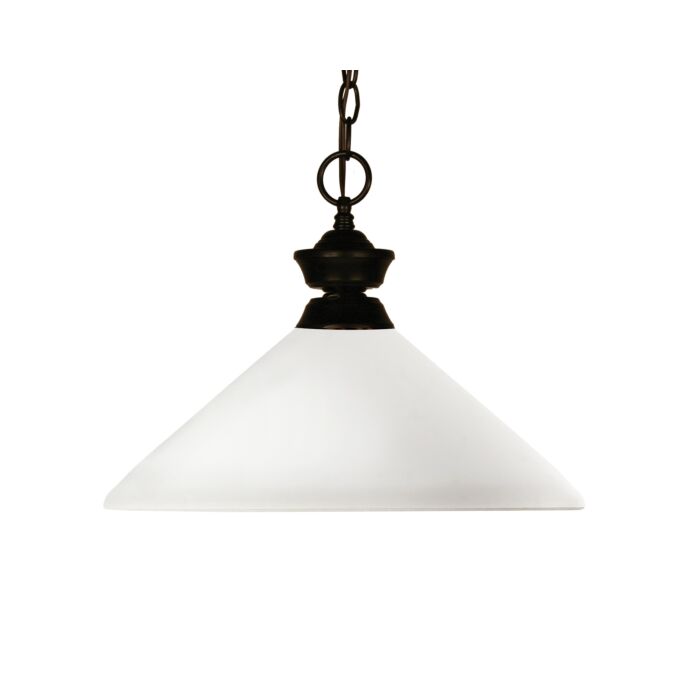 Z Lite Chance with Aztec 1 Light Pendant Light In Bronze