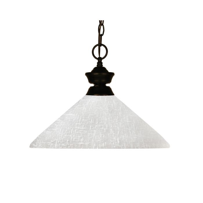 Z Lite Challenger 1 Light Pendant Light In Bronze