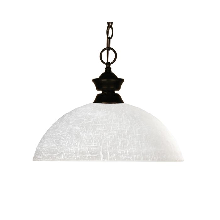Z Lite Riviera 1 Light Pendant Light In Bronze