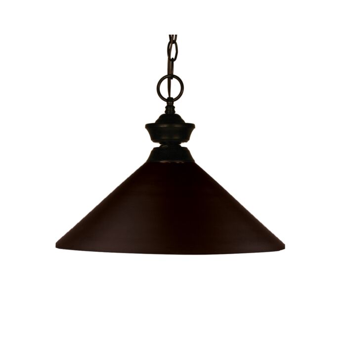 Z Lite Shooter 1 Light Pendant Light In Bronze